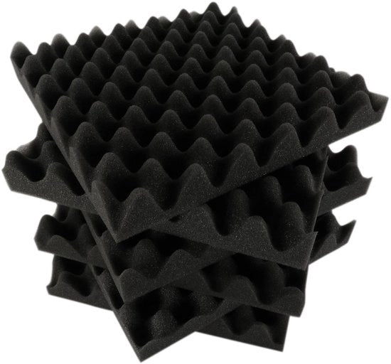 Pannelli di schiuma acustica 12-pack - 2 pollici di spessore - pannelli di isolamento acustico - leggeri - installazione facile - disponibili in diverse colorazioni