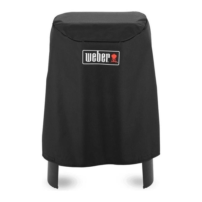 Weber 7198 Lumin Copertura Premium Barbecue Elettrico con Supporto Poliestere Anti-UV Impermeabile colore Nero