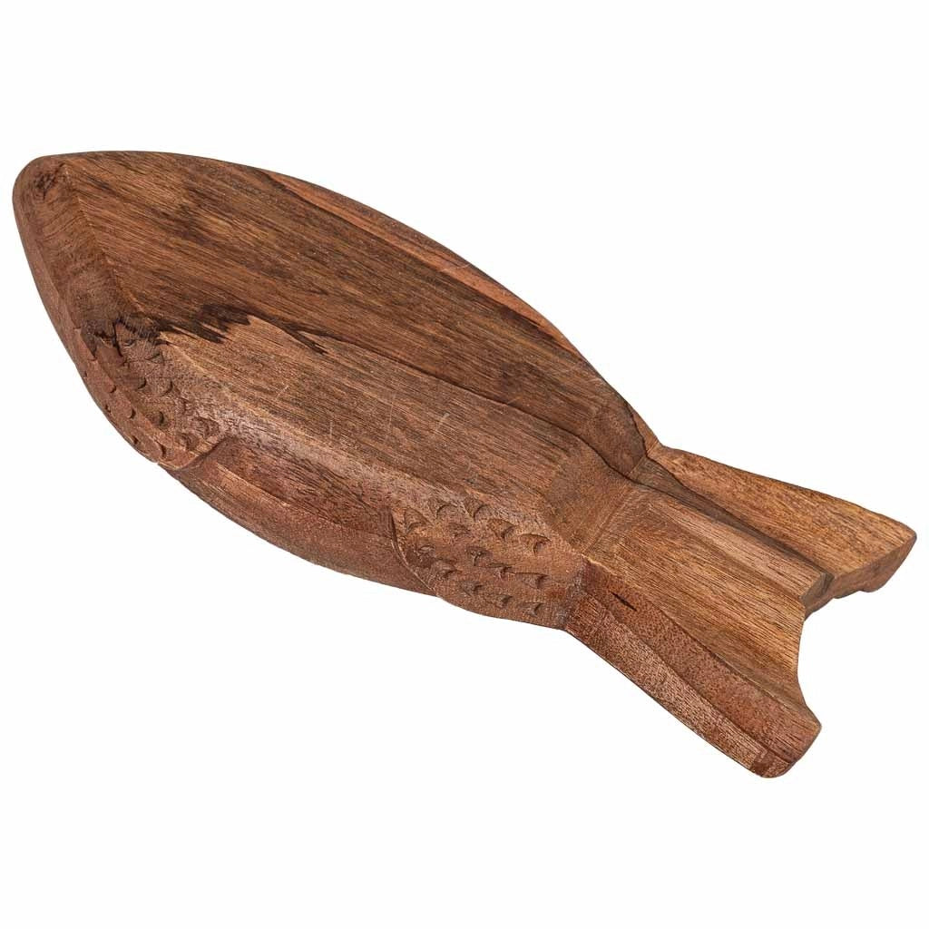 Vassoio in legno marrone 26x4x12h cm