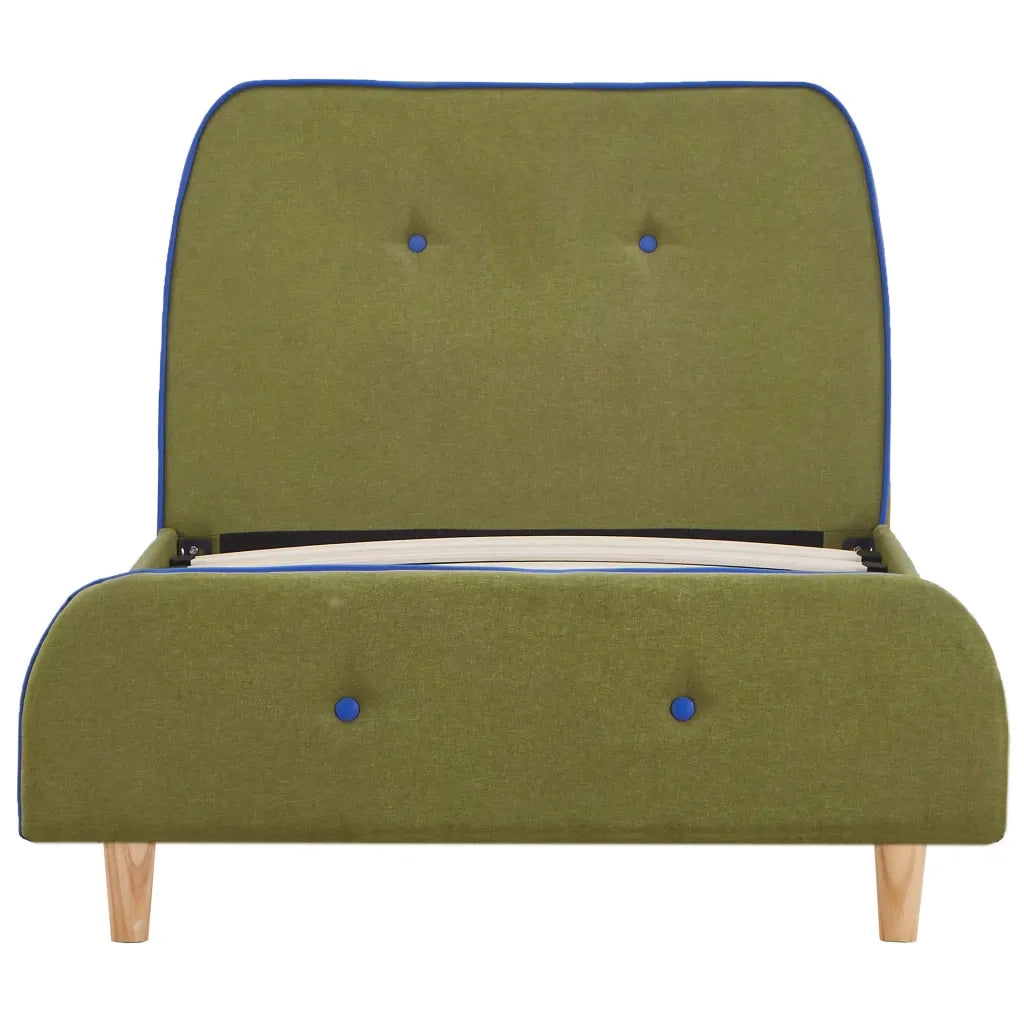 Giroletto senza Materasso Verde in Tessuto 90x200 cm 280931