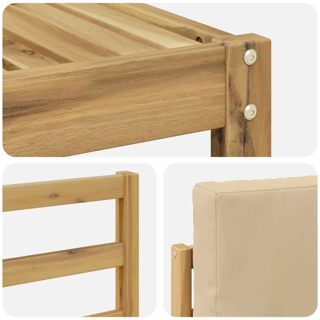 Set divani Legno di Acacia Massello 3392258