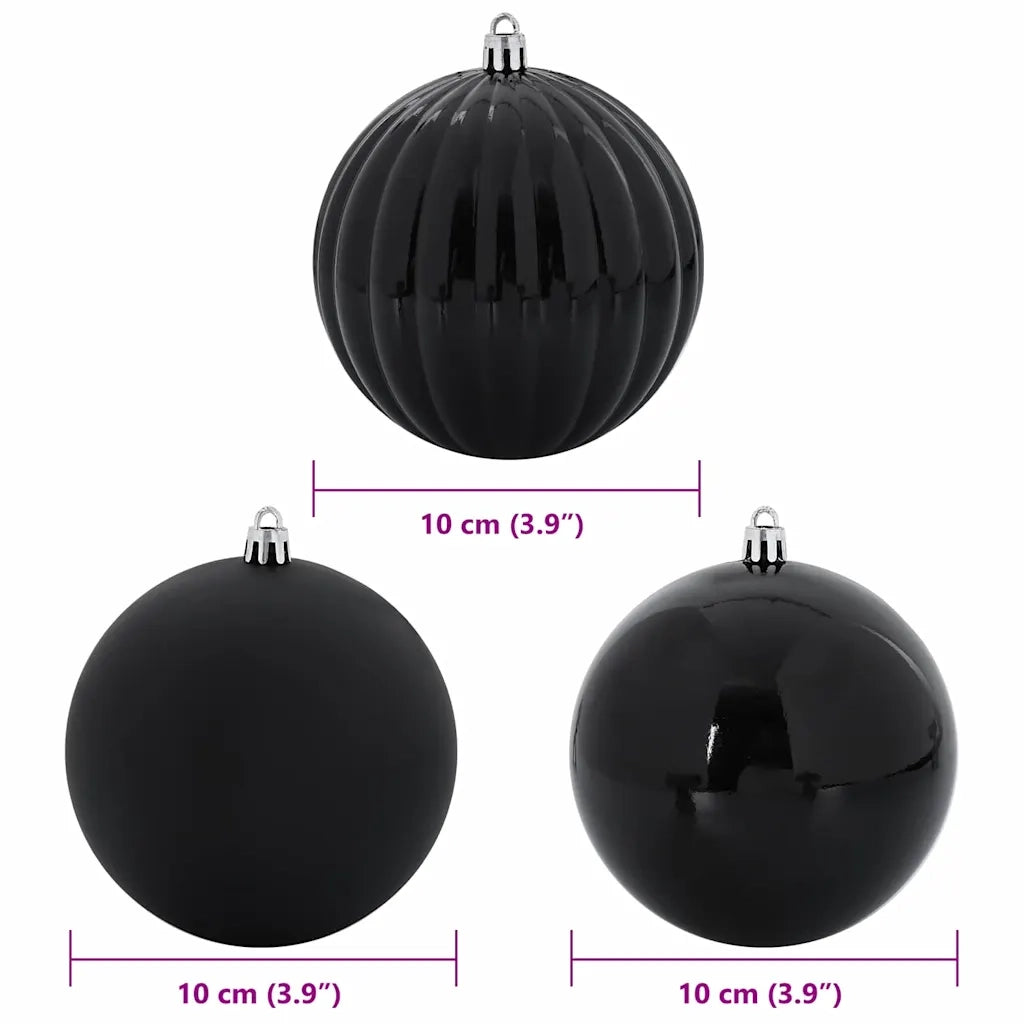 Set di palline di Natale XL 15 pcs Nero Plastica 42018857