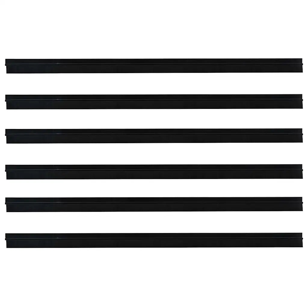 Spazzole per porte autoadesive 6 pz Nero 100 cm CFW8152773