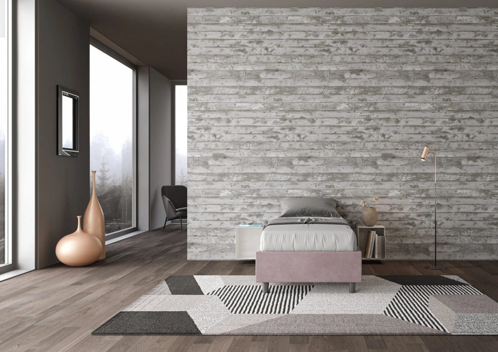 Letto Singolo Sommier 80x200 cm con Rete Azelia Glicine