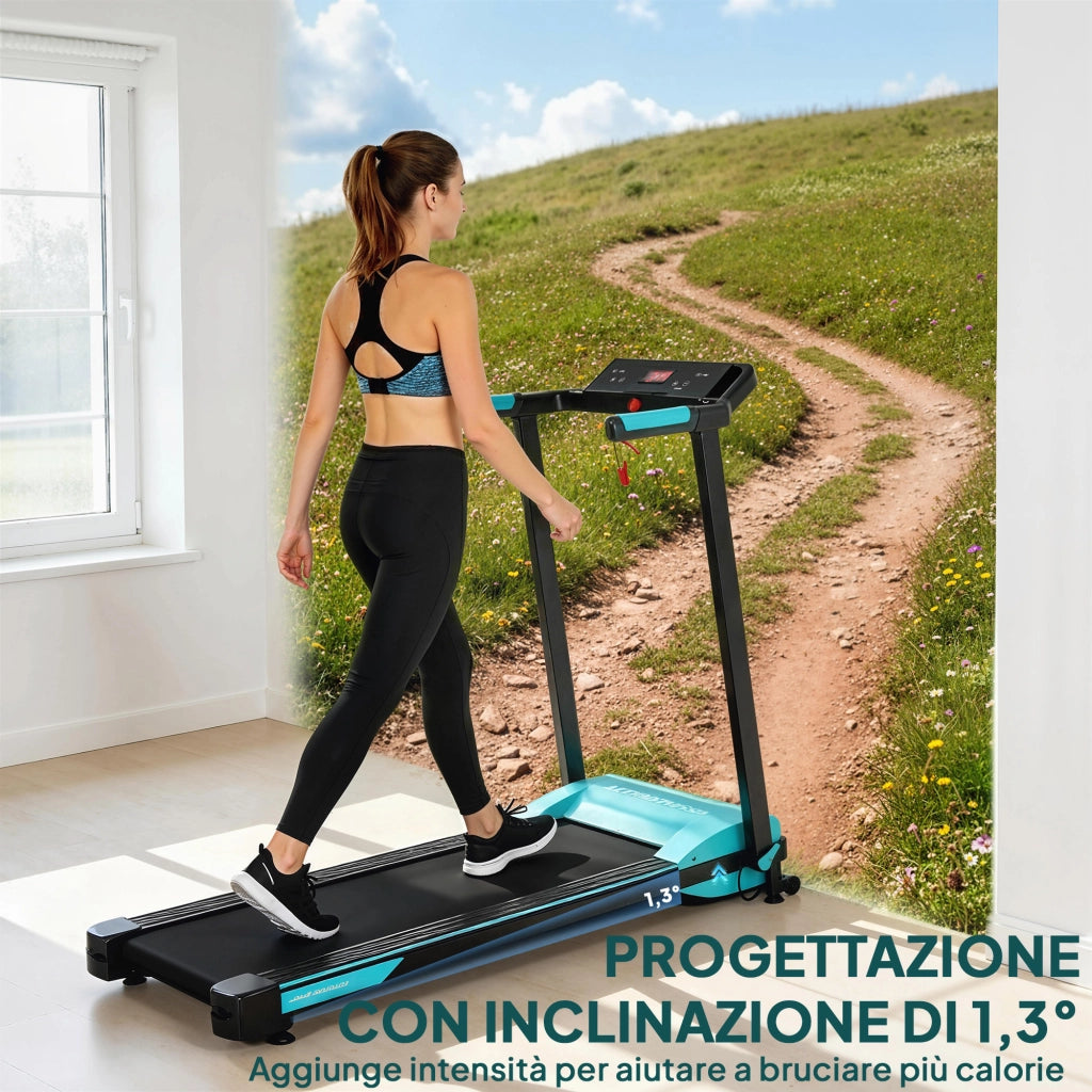 Tapis Roulant Pieghevole ¨C Minimal ¨C Azzurro