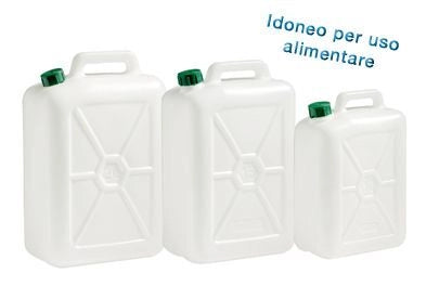 Latta Tanica Alimentare per Acqua in Plastica 5 Litri Ecoplast