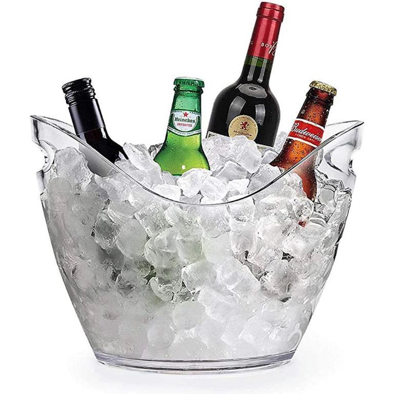 Secchiello Ghiaccio da Tavolo per Vino Champagne Trasparente da 5 Litri