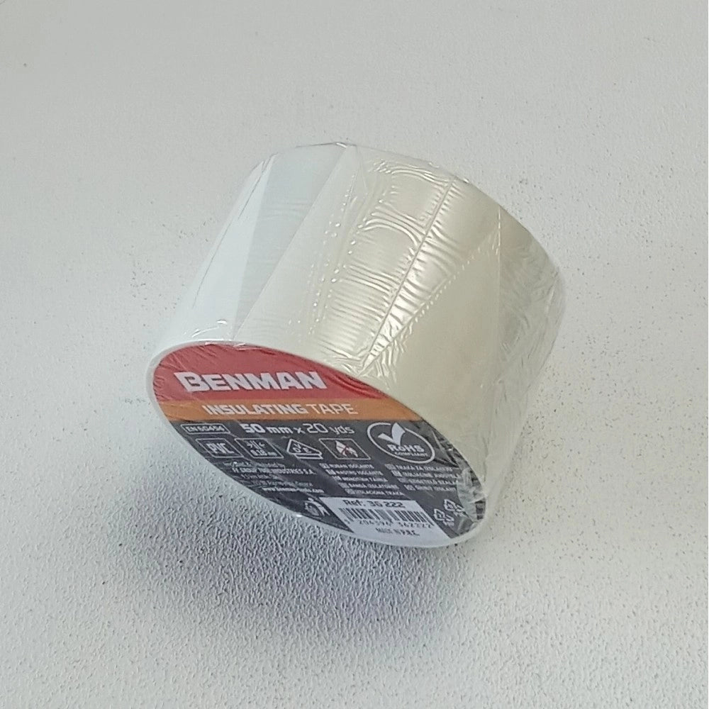 Nastro isolante bianco 5cm 50mm x 20 yards