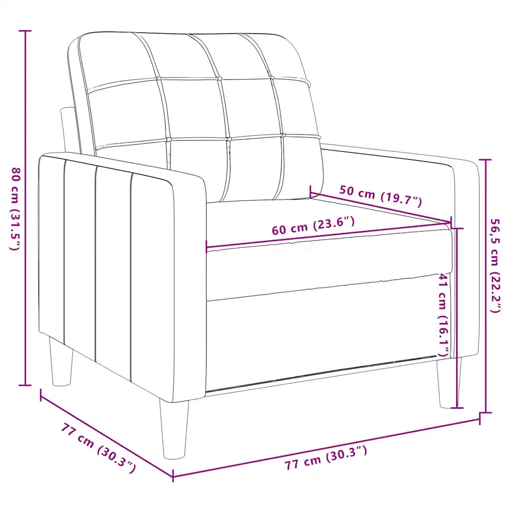 Poltrona | Sedia Relax Blu 60 cm Velluto