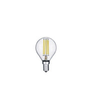 Lampadina LED sferica trasparente E14 4W 3000K 470lm Trio