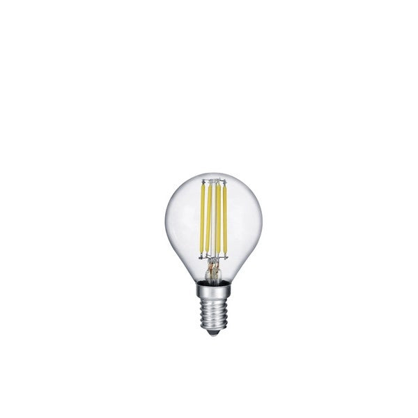Lampadina LED sferica trasparente E14 4W 3000K 470lm Trio
