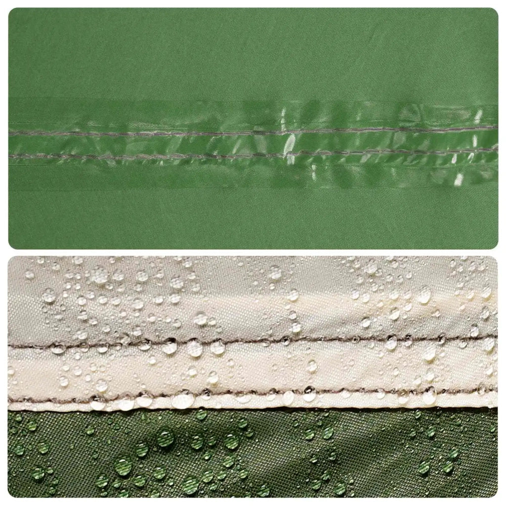 Set di Tende da Campeggio 2 pcs Verde Taffeta e Tessuto 3337176