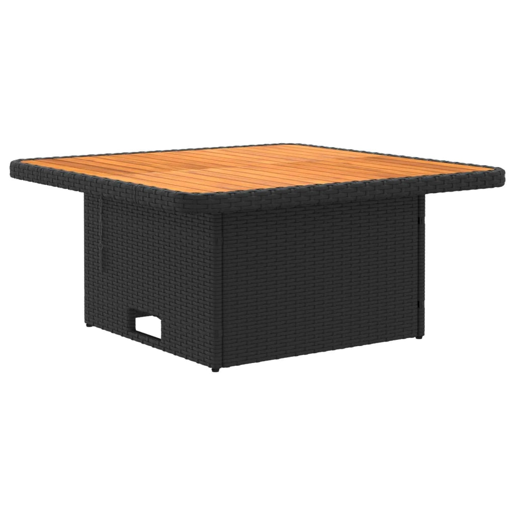 Set di Mobili con cuscino 4 pcs Nero e Crema Rattan in PE 3422175