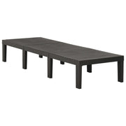 Lettino Prendisole in Plastica Antracite 315827