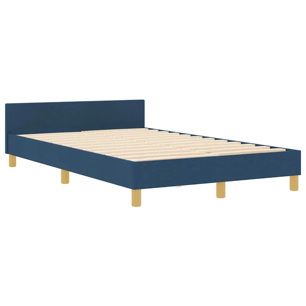Struttura del letto con testiera Blu 120 x 190 cm Tessuto 3344717