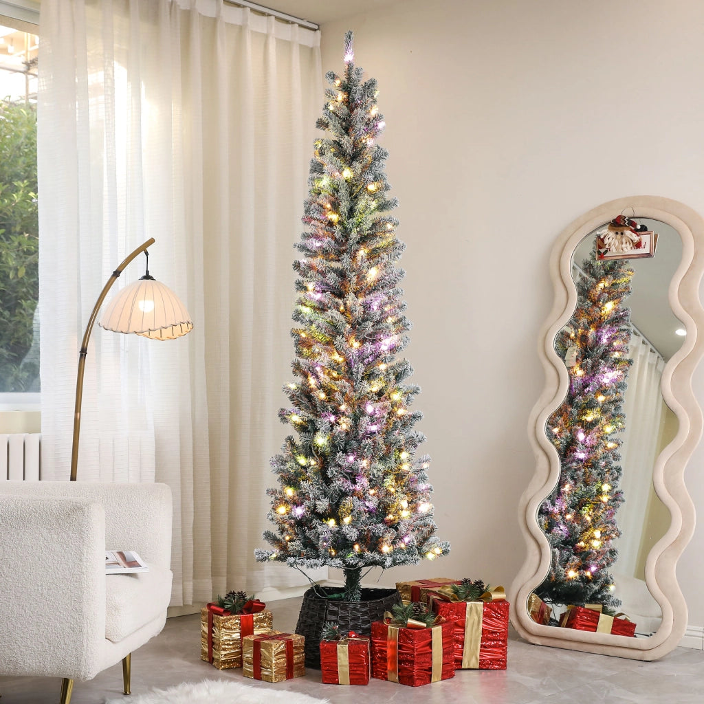Albero di Natale Artificiale ¨C Minimal ¨C 225 cm Verde con 220 Luci LED