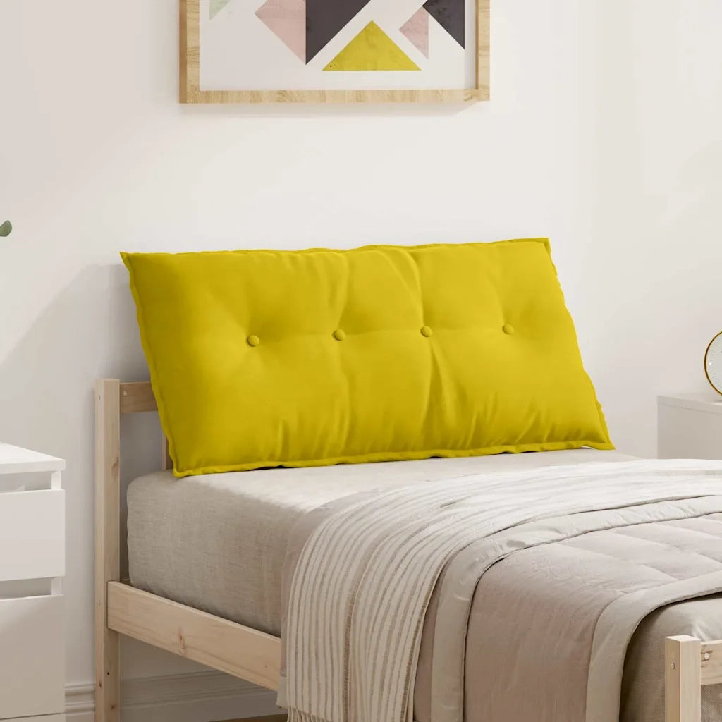 Cuscino per Schiena | Cuscino dorsale Giallo 100 x 50 cm Tessuto in Cords