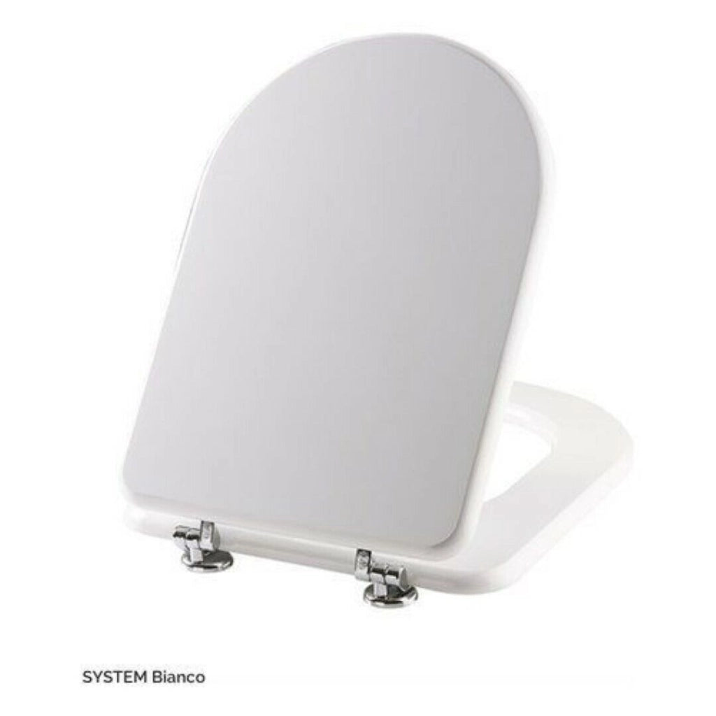 Sedile Copriwater Per Vaso Compatibile System Bianco By Seba - Seba