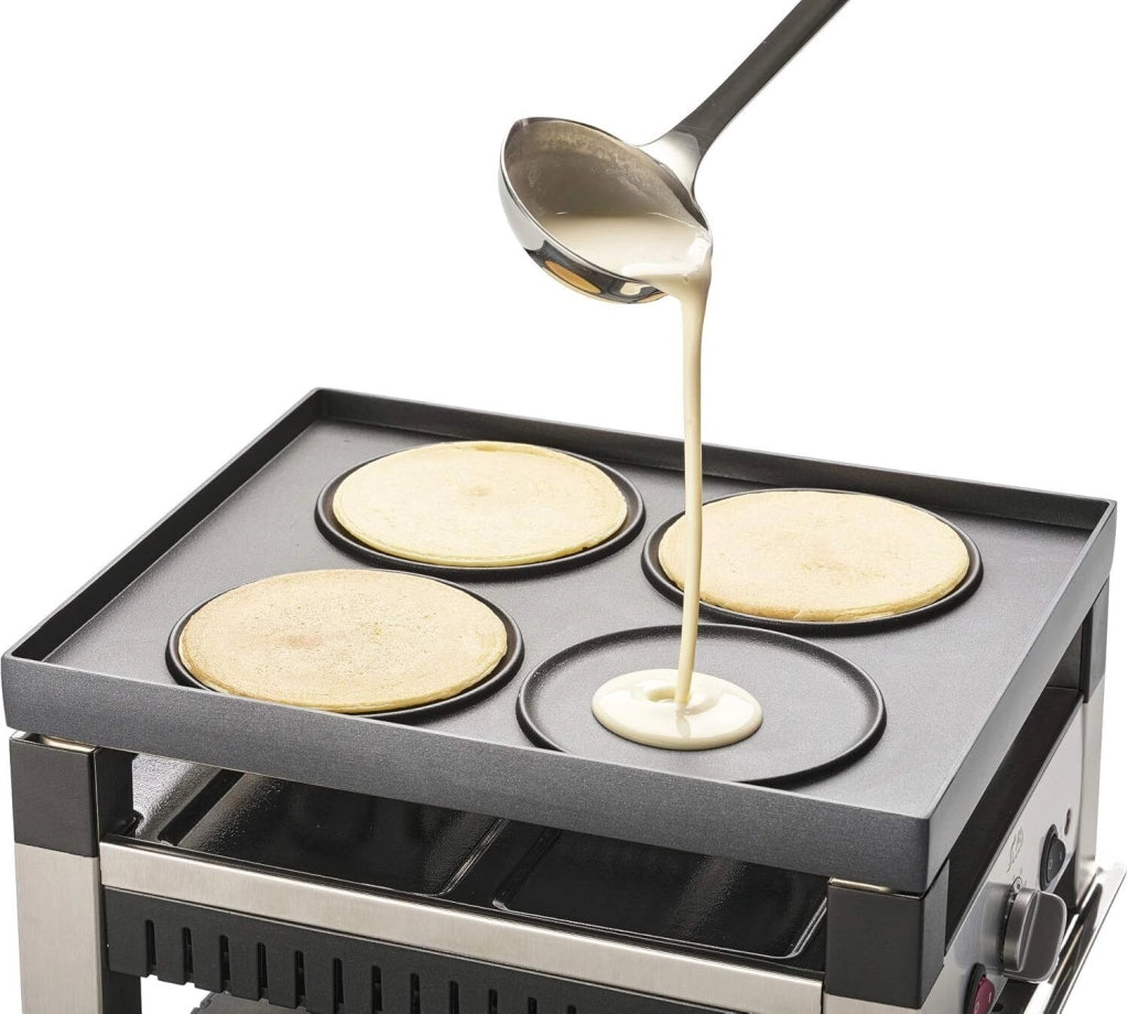 Solis 7611210977568 griglia per raclette 4 persona(e) 1020 W Nero, Argento