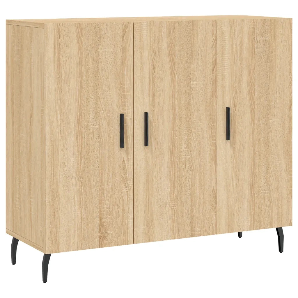 Credenza Rovere Sonoma 90x34x80 cm in Legno Multistrato 828127
