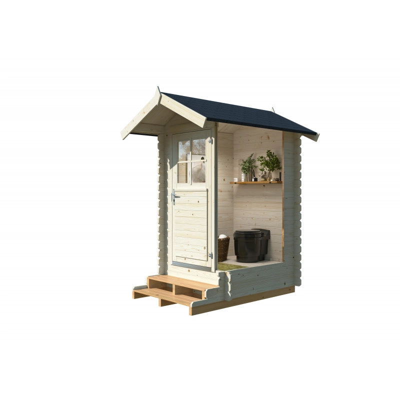 Casetta in legno Petteri 138x158 cm pareti 28 mm con pavimento incluso  Esterni da Vivere