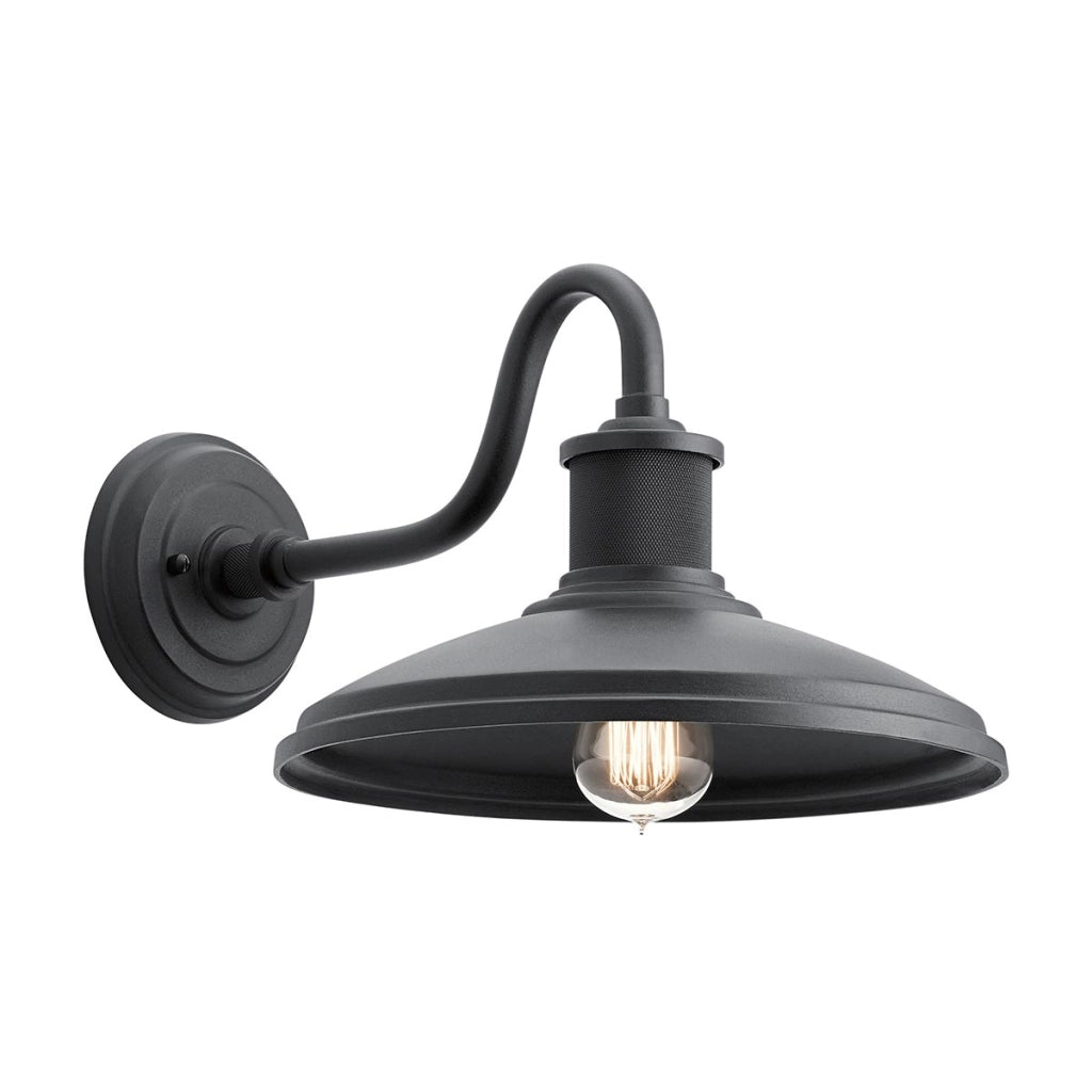 Applique esterna nera testurizzata E27 40W Allenbury