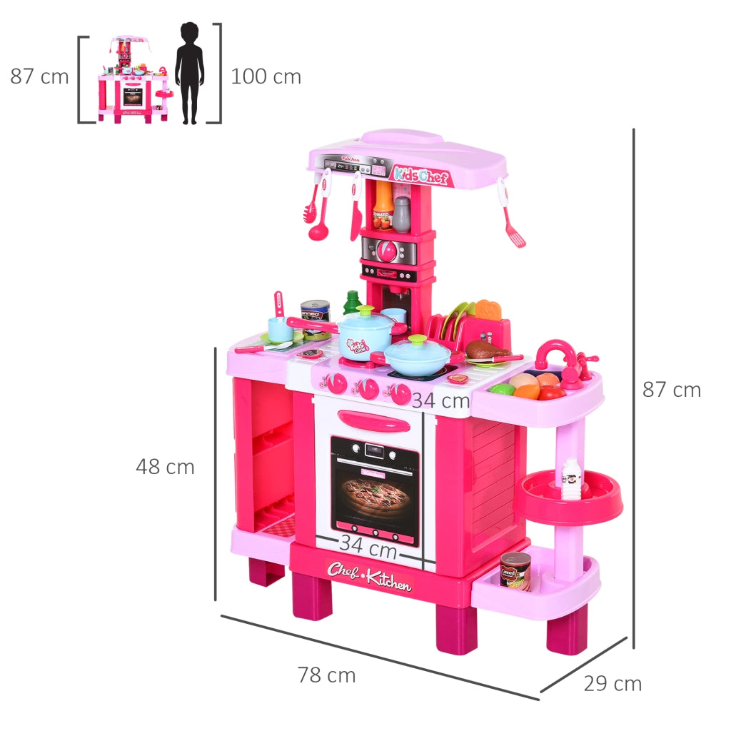 Cucina Giocattolo Bambini ¨C Minimal ¨C Rosa 78x29x87 cm
