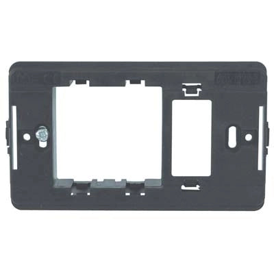 SUPPORTO FRUTTI VENUS MARLANVIL - PC NERO POSTI 1+SCHUKO- 10 pezzi