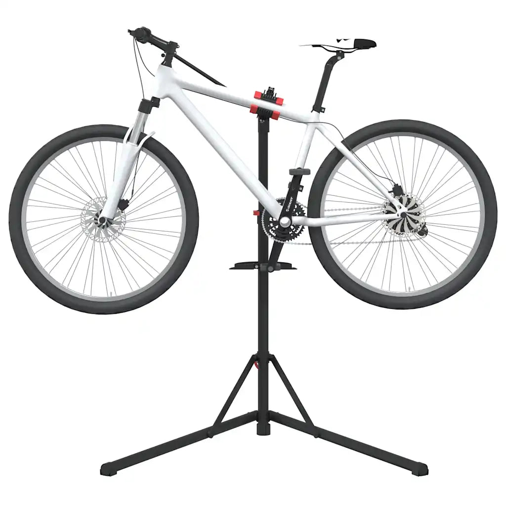 Supporto Riparazione Bici Regolabile 92-152 cm Rosso in Acciaio CFW1949472