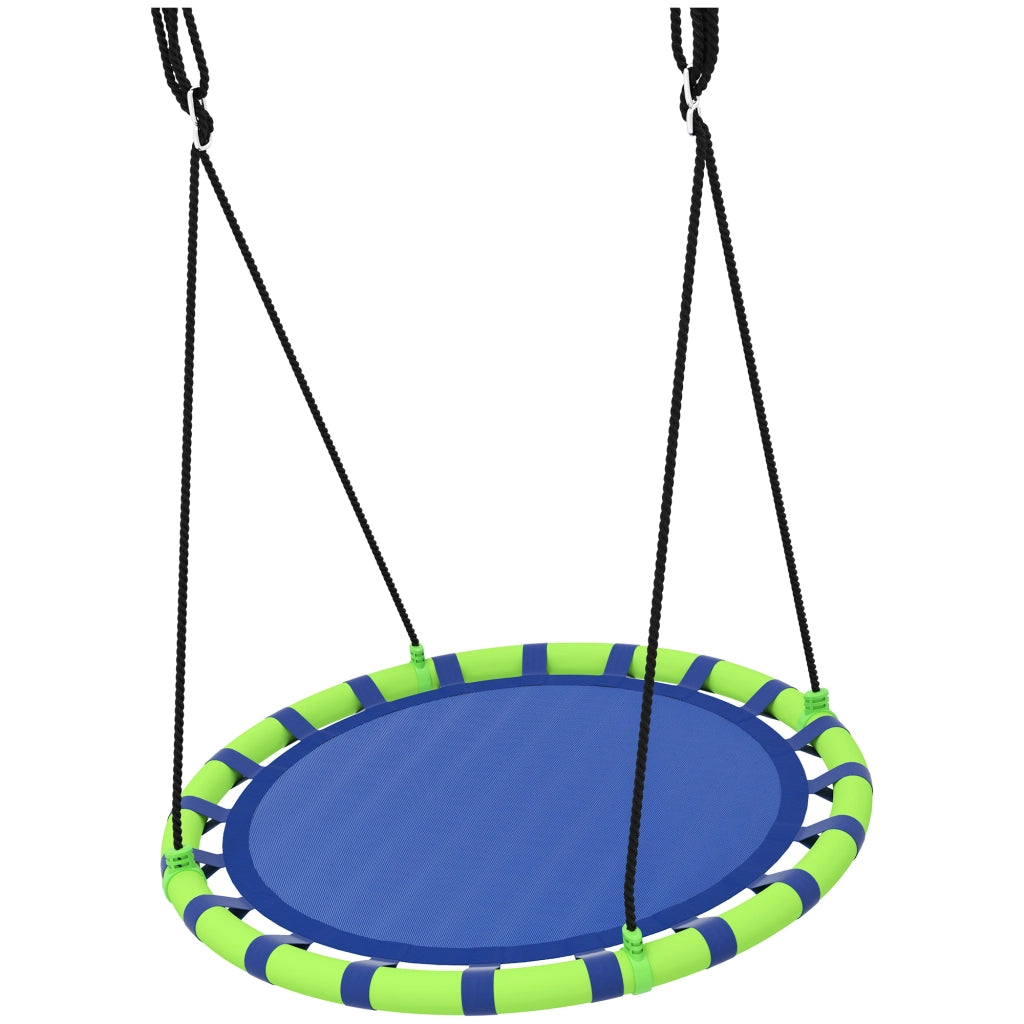 Altalena da Giardino per Bambini ¨C Minimal ¨C ?100x180 cm Blu e Verde