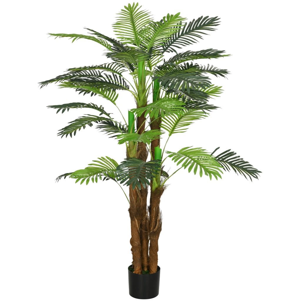 Palma Artificiale 160cm ¨C Xylo ¨C Decorazione Interna con Vaso Marrone e Verde