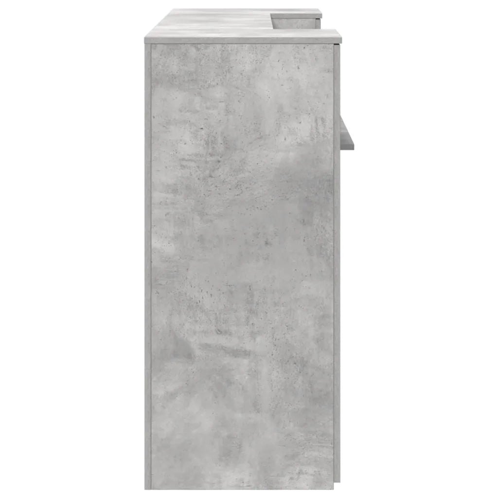 Banco Reception Grigio Cemento 180x50x103,5cm Legno Multistrato 3324208