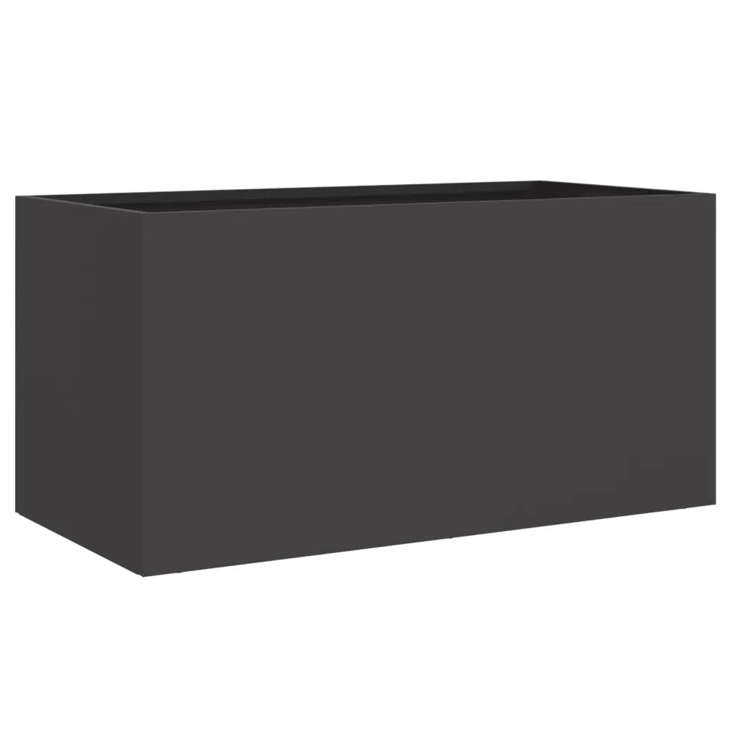 Fioriera Nera 52x48x75 cm in Acciaio 841589