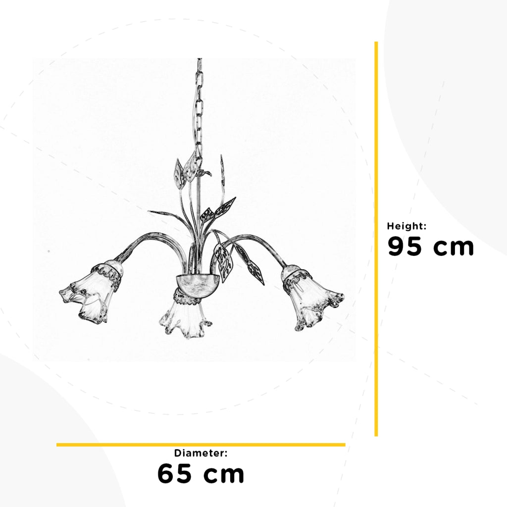 Lampadario 3 luci Lancia