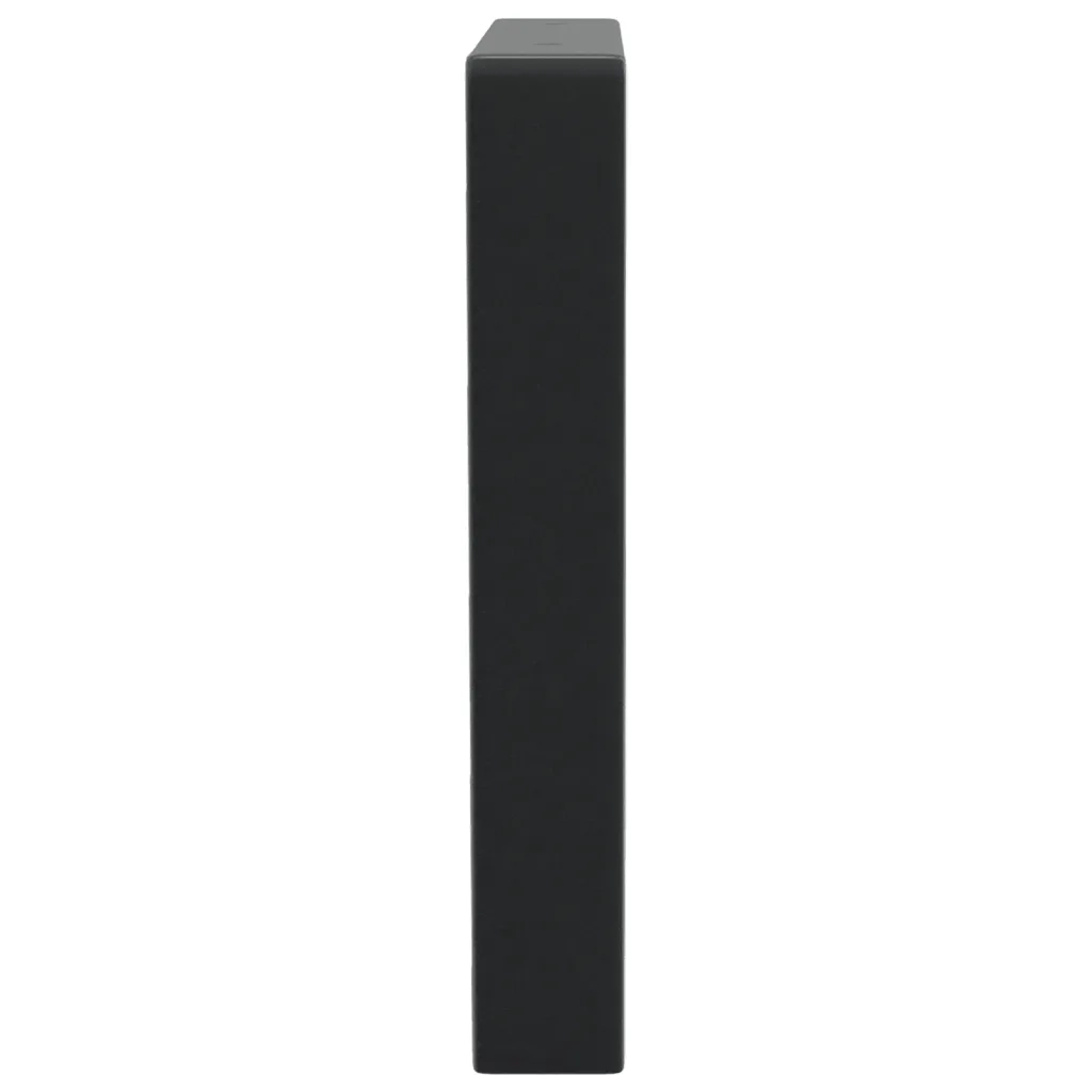Reggimensole per Lavabo 2 pz Nere Trapezio in Acciaio CFW4490737