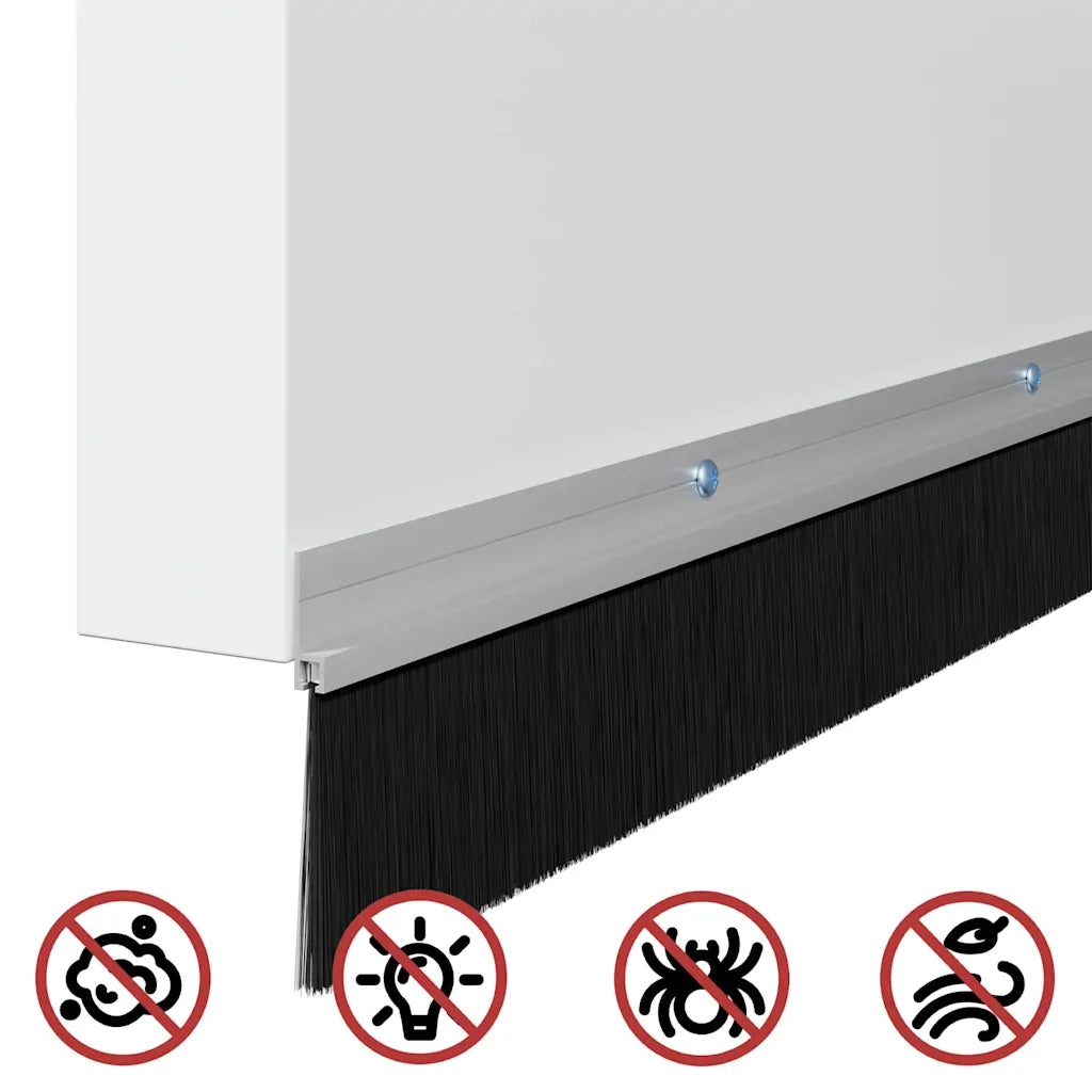 Spazzole per porte a vite 2 pz Argento 100 cm CFW4910567