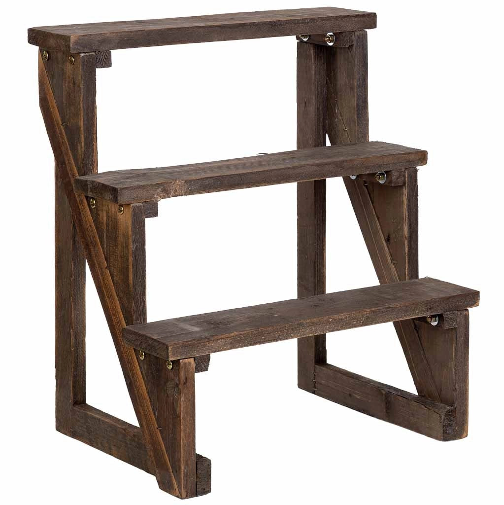 Scaffale a scala in legno 45x31x50h cm