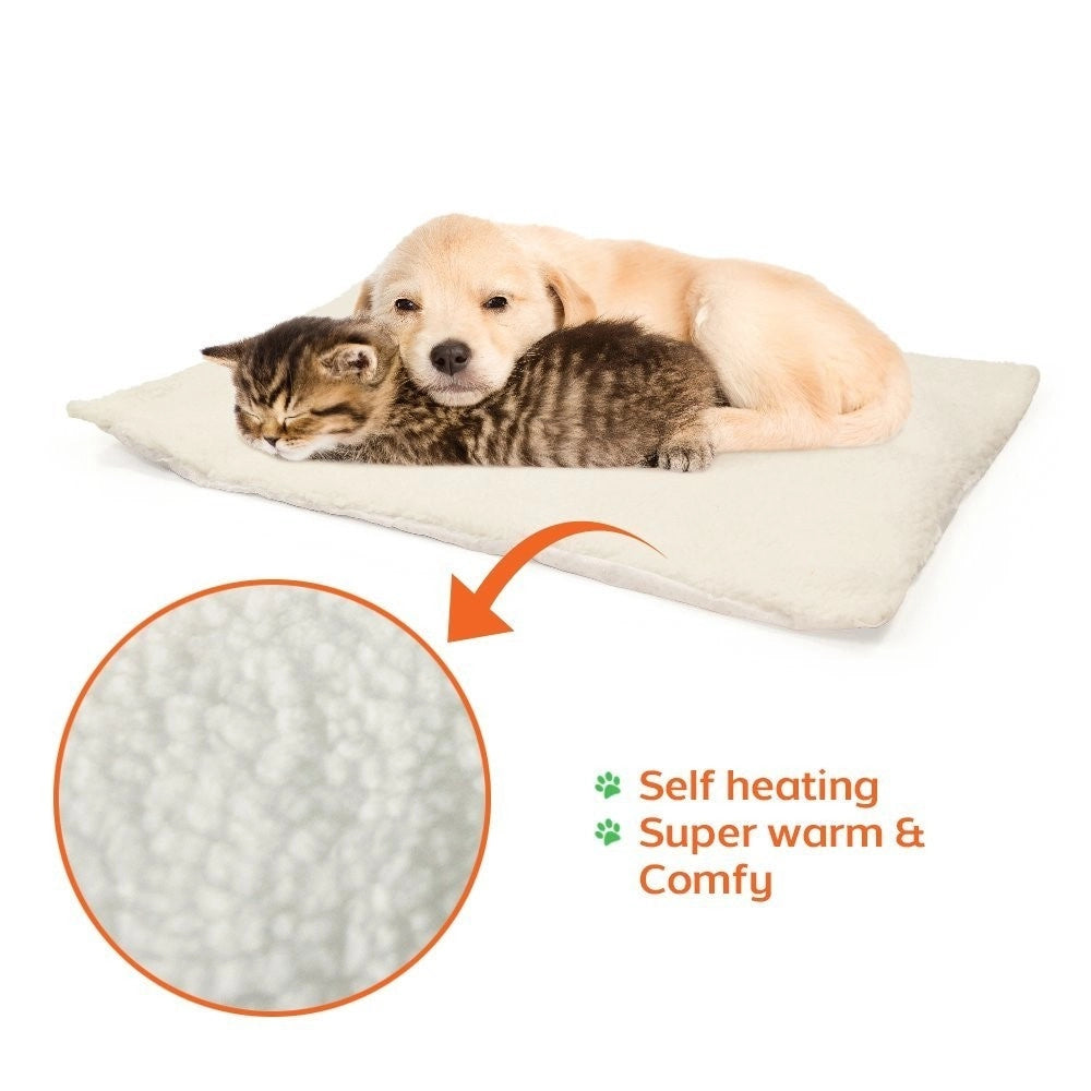 Trade Shop - Cuscino Letto Tappeto Auto Riscaldamento Termico Snooze Pad Cane Gatti Self -