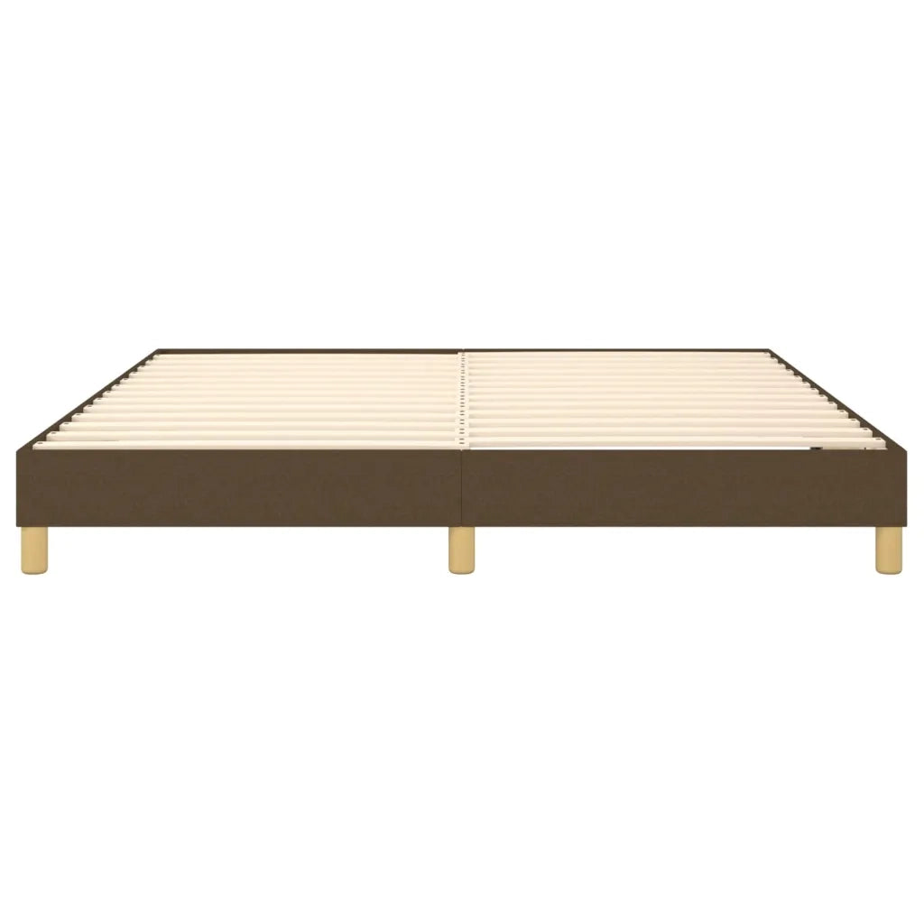 Struttura Letto a Rete a Molle Marrone Scuro 180x200 cm Tessuto 3120633