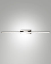 Nala Lampada da Parete LED Integrato 15W 1850lm 3000K IP44 in Metallo e Metacrilato Colore Cromo, Design Moderno e Funzionale per Interni ed Esterni