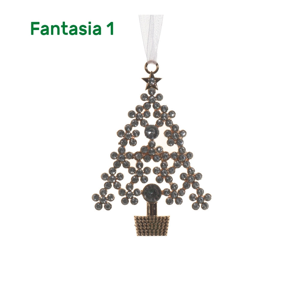 Appendino addobbo albero con strass Kaemingk