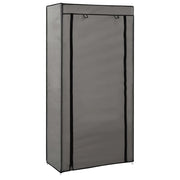 Scarpiera mobile contenitore per scarpe mobile ingresso/corridoio/soggiorno con coperchio 58 x 28 x 106 cm tessuto grigio 02_0021411