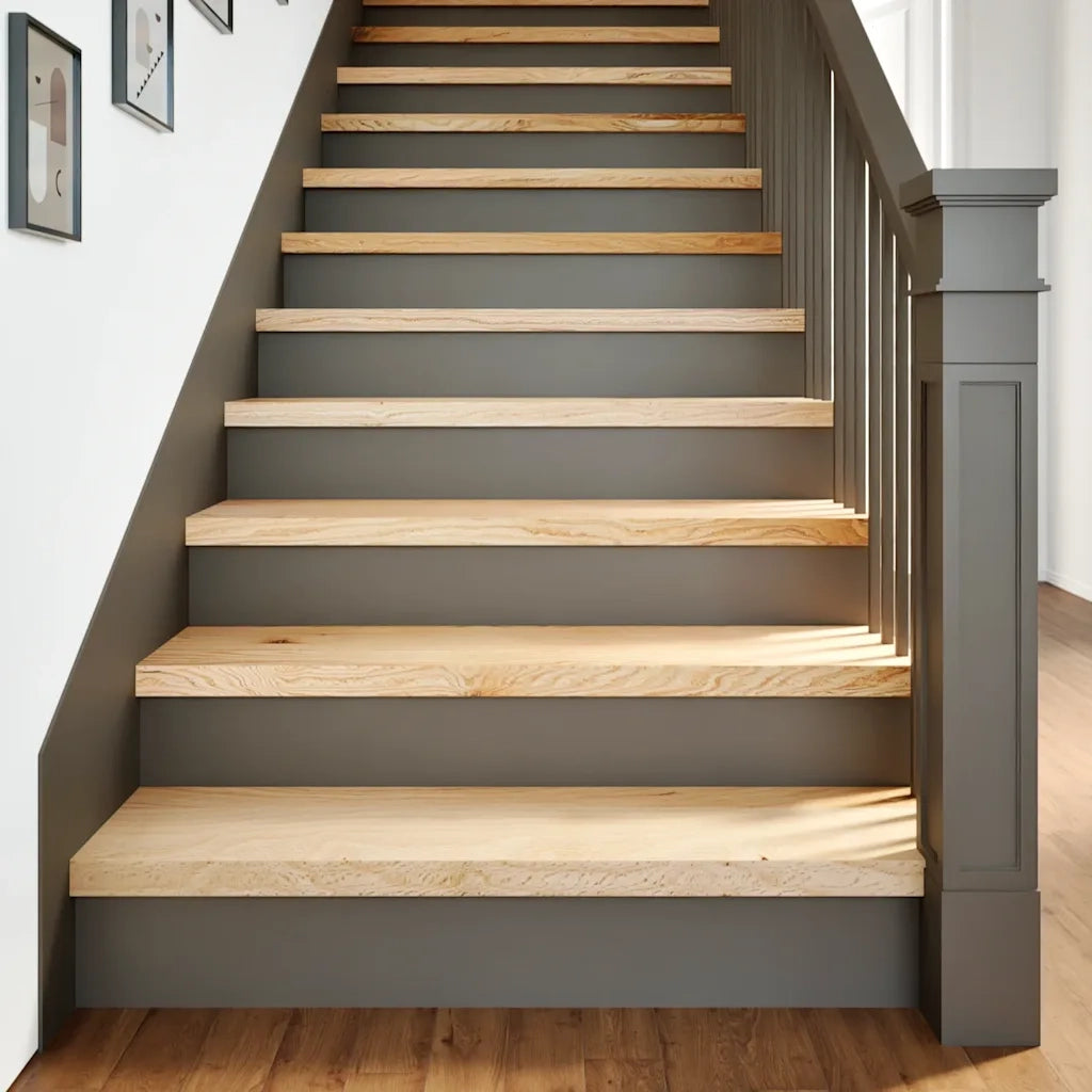 Gradini 16 pz 90x30x2 cm in Rovere Massello Non Trattato 3282937