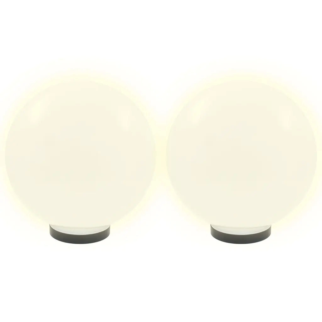Set Lampade a LED Sferiche 2 pz 30 cm in PMMA 50656