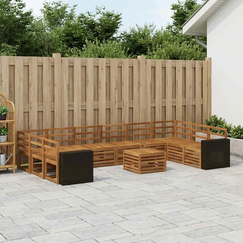 Set di divani da esterno 11 pcs Naturale 3384930