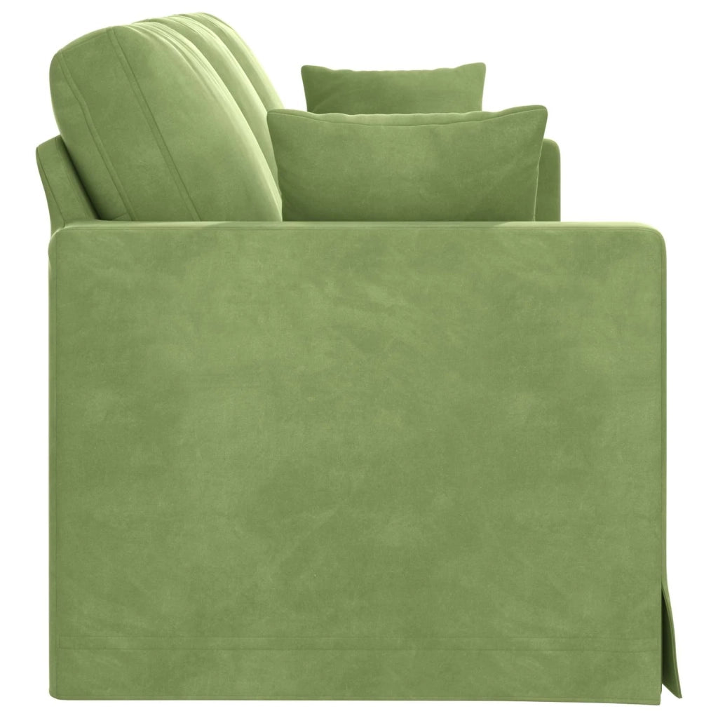 Divano Verde chiaro 198 x 78 x 80 cm Velluto 42024434