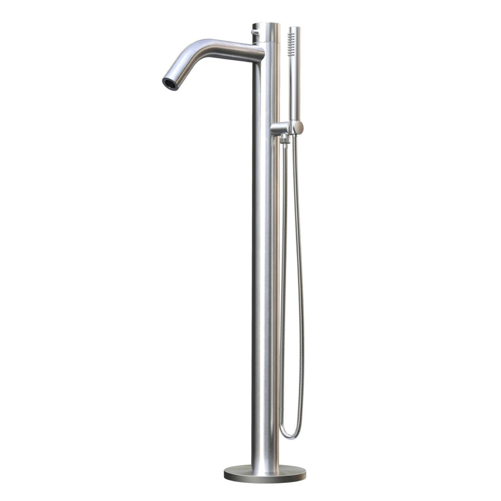 MPC Doccia per vasca inox in acciaio inox 316L con miscelatore progressivo 3 vie controllo temperatura e direzione getto per spa e wellness MX1011-INOX