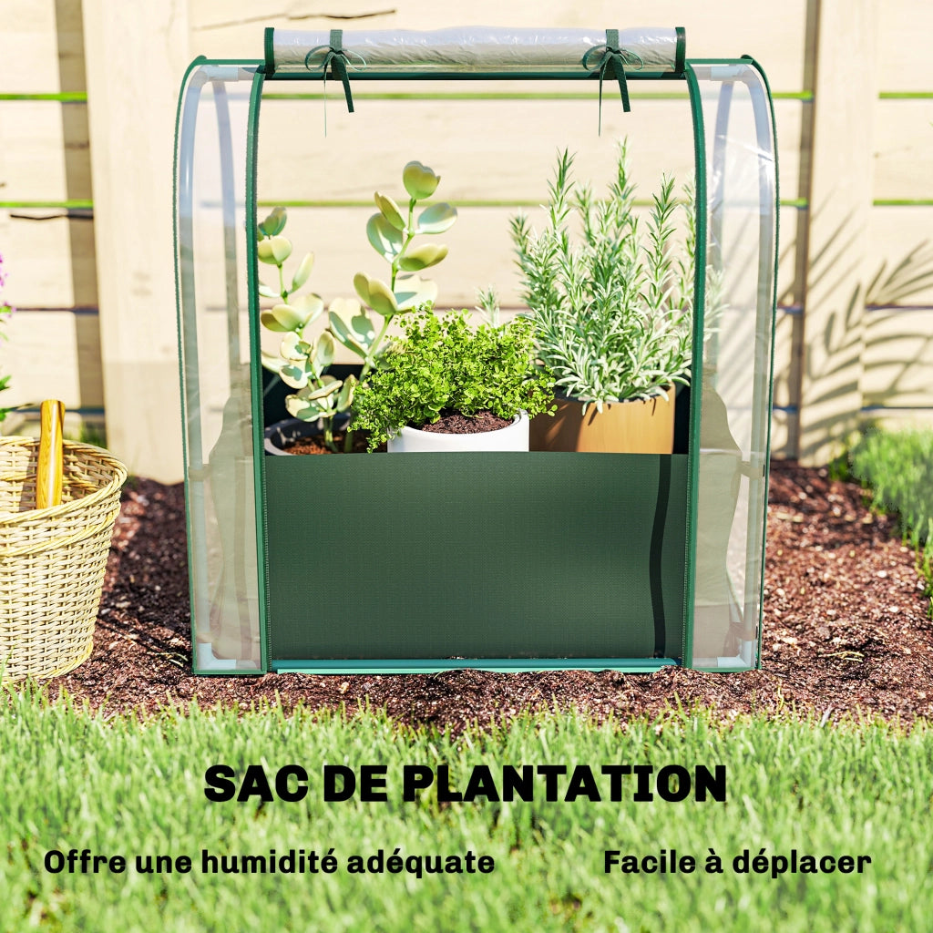 Serra da giardino pieghevole ¨C Minimal ¨C verde, plastica, 68x50x70 cm