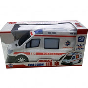 Trade Shop - Ambulanza Emergenza 118 112 Dottore Con Led Luci E Suoni Ospedale Gioco Bimbo -