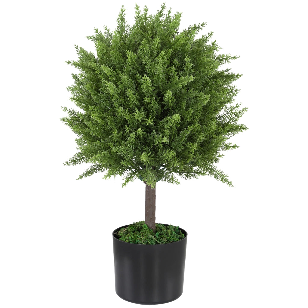 Albero Cedro Finto con Vaso ¨C Zephmum ¨C Verde 55 cm